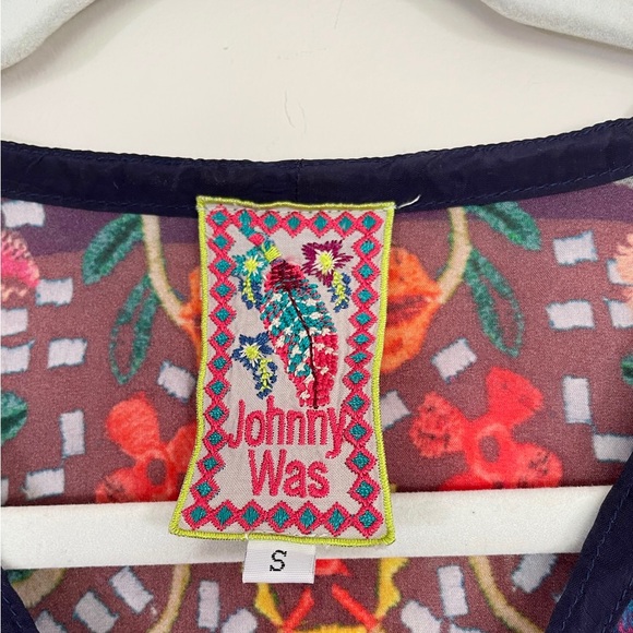 JOHNNY WAS Ludios Tie Front Tunic Top - Picture 5 of 6